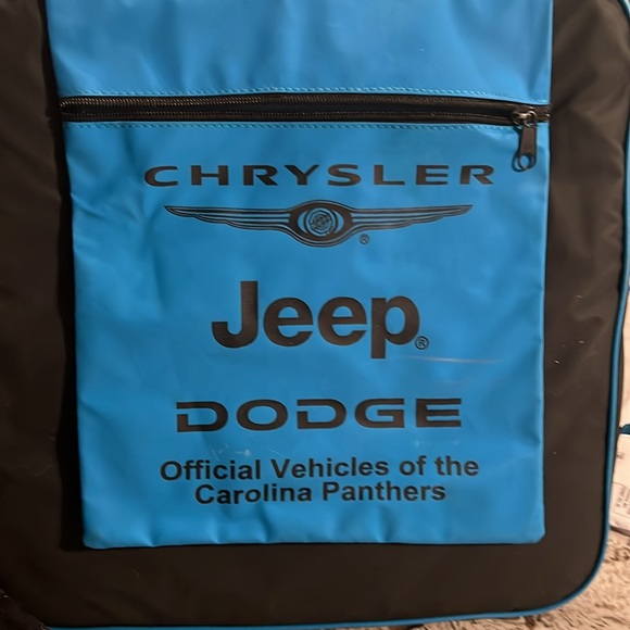 Old school vintage retro seat cushion Carolina Panthers 🐆 with pouch - Picture 2 of 9